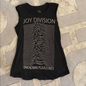 Charcoal grey Joy Division tank